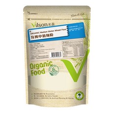 【米森vilson】芬蘭有機中筋麵粉(500g/包), 500g, 1入