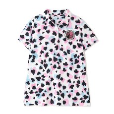 PinkynDianne 女款動物花紋印花高爾夫球衫