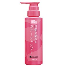 Iiro白髮染髮色彩洗髮精 黑色, 200ml, 1個