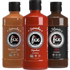 Fix 招牌是拉差辣椒醬 265ml+哈瓦那薑汁 265ml+辣味甜醬 265ml, 1個, 265ml