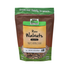 NOW Foods 無鹽生核桃, 340g, 1個