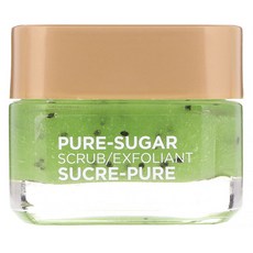 巴黎歐萊雅 Pure-Sugar 磨砂膏淨化和解鎖獼猴桃面部和唇部, 1個, 48g