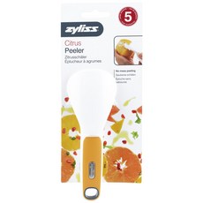zyliss 柑橘削皮器, 白色+橙色, 1個