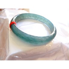 Alice 玻冰種翡翠A貨 瓜料藍剛 藍水翡翠玉鐲 起光威料帶雪花棉 高檔極透極美 大手圍20.5