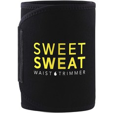 SPORTS RESEARCH Sweet Sweat健身腰部美體帶 黑色 + 黃色, 1個