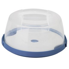 honey can do 蛋糕座附圓頂蛋糕罩, 1個, 透明+藍色