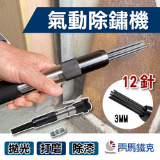 雷馬鐵克 氣動除鏽機 12針3MM 專業除鏽拋光打磨除漆工具, 1個