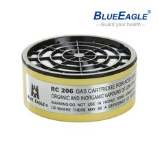 藍鷹牌 澳規酸性濾毒罐 濾罐 適用 NP-305 NP-306 防毒面罩 防毒面罩 RC-206 醫信科技, 詳見包裝, 1入