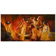 御畫房 敦煌手繪油畫 60x120cm VF-72, 詳見包裝