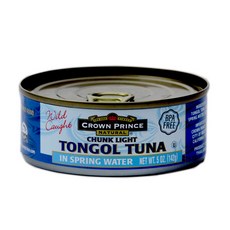 CROWN PRINCE NATURAL 鮪魚罐頭, 1個, 142克