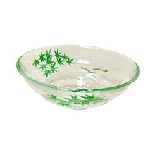 青楓下香魚游游 耐熱玻璃茶碗 片岡六兵衛 手繪楓葉游魚 耐熱茶具