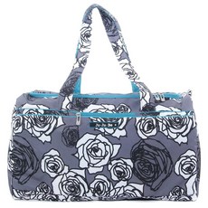 Ju Ju Be 印花拉鍊式旅行袋, Charcoal Rose