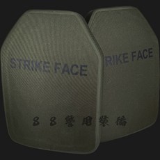 XSPEED警用裝備 NIJ RF3 IV級軍規抗彈板一對，超輕量SIC ESAPI多曲面防彈背心內襯, OD