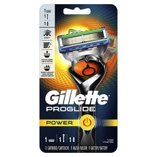 Gillette 吉列 ProGlide Power刀片刮鬍刀 激光+替換刀片電池, 1個, 1入