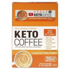 FROZEN BEAN 防彈即溶咖啡 焦糖瑪奇朵口味, 15g, 20條, 1盒