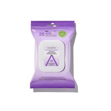 ALMAY 可生物降解長效彩妝卸除濕紙巾, 1包, 25張
