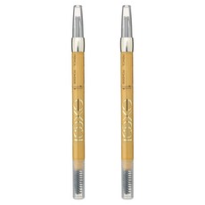 日本 excel 3合1持久造型眉筆 0.4g, 2個, PD05 格雷西布朗