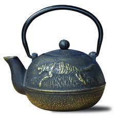 OLD DUTCH INTERNATIONAL 鑄鐵托拉茶壺 650.6ml, 啞光黑