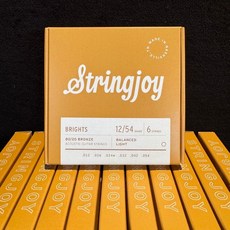 STRINGJOY BRIGHTS 木吉他弦 黃銅, SJ-BB1254 12-54