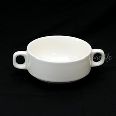 大同象牙強化雙耳湯碗(無盤)P0490C 兒童餐具 雙耳湯碗 寶寶學習碗, 乳白色, 1個