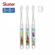 Skater 3-5歲兒童牙刷3入組 (復仇者聯盟/蜘蛛人/美國隊長/鋼鐵人) 軟毛兒童牙刷