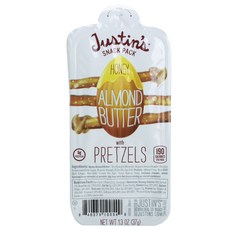 Justin's 杏仁奶油蜂蜜椒鹽捲餅, 1份, 37g