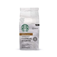 STARBUCKS 星巴克 阿拉比卡中度烘焙咖啡豆, 255g, 研磨咖啡粉
