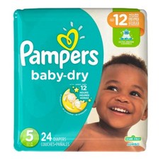 Pampers 幫寶適 baby-dry黏貼型尿布, 第5階段, 24片