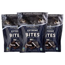 ENDANGERED SPECIES 無麩質黑巧克力塊, 3包, 119g