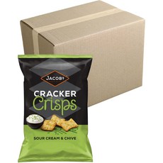 JACOBS Cracker Crisps薄脆餅乾 酸奶油口味, 5個, 150g