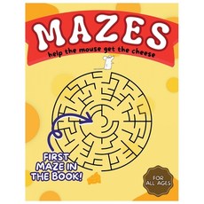 (英文圖書)Mazes: Simple and Fun Mouse-to-Cheese Puzzles for All Ages 平裝版, Independently Published, 英文