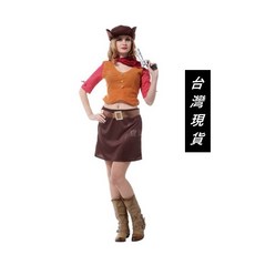 瘋狂派對 台灣現貨 萬聖節服裝 萬聖節小丑服裝 變裝派對 牛仔裝 狂野女牛仔