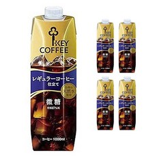 KEY COFFEE 微糖咖啡, 5個, 1L