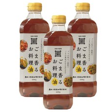 芝麻香料理油, 3個, 600g