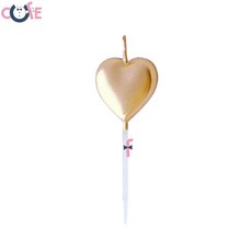 瘋餐具 300入愛心蠟燭 生日蛋糕裝飾蠟燭 造型派對烘焙婚禮小物, Unscented