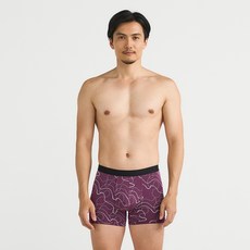 Tani 天絲男性織帶印花平口褲