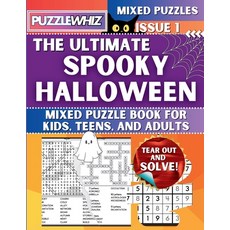 (英文圖書) The Ultimate Spooky Halloween Mixed Puzzle Book for Kids Teens and Adults: 16... 平裝版, Puzzlewhiz, 英文