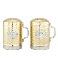 OLD DUTCH INTERNATIONAL Hammered Deco 香檳爐灶鹽胡椒調味瓶套裝, 1個