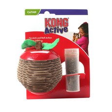 KONG 蘋果造型貓薄荷玩具, 1個, 混色