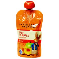 Peter Rabbit 比得兔 水果泥 113g, 桃子蘋果口味, 1包