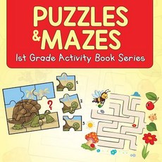 (英文圖書)Puzzles & Mazes: 1st Grade Activity Book Series 平裝版, Baby Professor, 英文