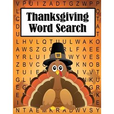 (英文圖書) Thanksgiving Word Search: 35 Fun Themes Large Print Puzzles for Kids and Adults 平裝版, Dylanna Publishing, Inc., 英文
