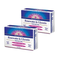 HERITAGE STORE 玫瑰水甘油保濕肥皂, 2個, 100克