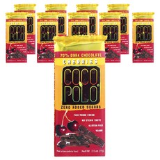 COCO POLO 黑巧克力櫻桃, 10包, 71g
