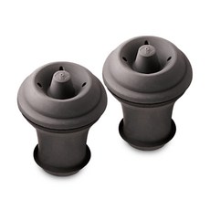 Vacu Vin 真空酒瓶塞 2入, 黑色, 1組