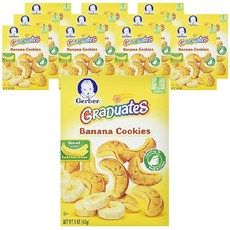 Gerber 嘉寶 畢業生餅乾兒童零食 142g, 香蕉, 12入