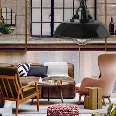 H&R安室家 船用鑄鐵吊燈 ZA0129, Black