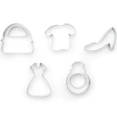 FOX RUN 餅乾模具 5入組, 1個, 銀