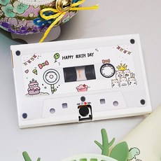 氣球派對多 錄音卡片 機關卡片 生日禮物 手作卡片 告白卡片 母親節祝福, 白色生日款。錄音卡片