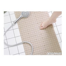 環保浴室防滑吸盤地墊 吸水防滑 安全浴室地墊, 卡其色